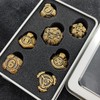 Geakeeper Construct D&D Dice, Metal DND Dice Set, 7Pcs Polyhedral