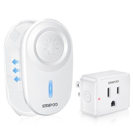 STRIPOO Wireless Garbage Disposal Switch Kit, Detachable Wall Mounted Remote Control Outlet, Wireless Light Switch for Household Appliances, 15A/1500W 500 Feet RF Range