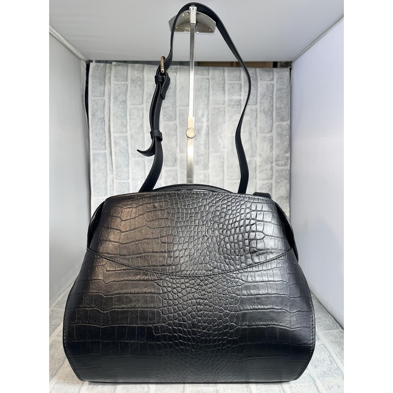 Rebecca JT-240323 Women's Design Bag, 2-Way Shoulder Included, Genuine Cowhide