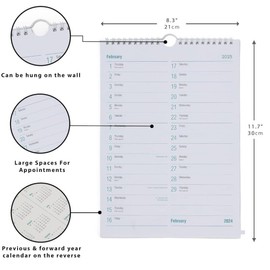 2025 A4 Tablet Calendar Month To View Wall Hanging Planner