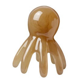 Baluue Jade Octopus Comb Scalp Gua Sha Acupoint Massager Hair Detangling Tool Resin Massage Comb for Neck Shoulder Portable Scalp Care