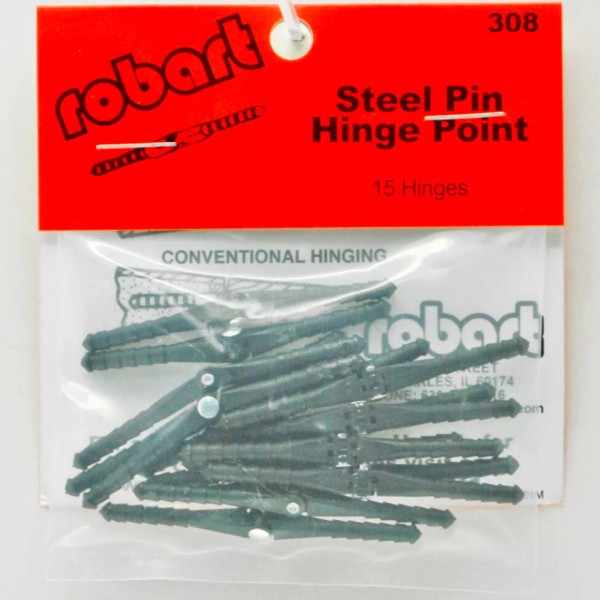 Robart Manufacturing RC Airplane Steel Pin Hinge Point 1/8 Inch