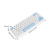 Mechanical Keyboard 68 Keys RGB Backlight Compact Wired Keyboard with