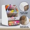KUAOOAUK Desk Organizer, Multi-Functional Drawer Pencil Holder, Slanted Plastic Desktop