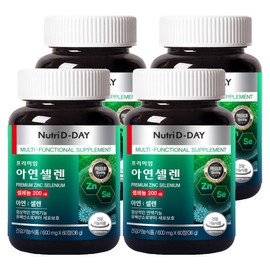 Nutri-D Day Premium Zinc Selenium, 4 units, 60 tablets / 뉴트리디데이 프리미엄 아연 셀렌, 4개, 60정