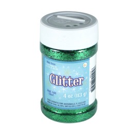 Advantus Glitter 4 Ounces-Kelly Green
