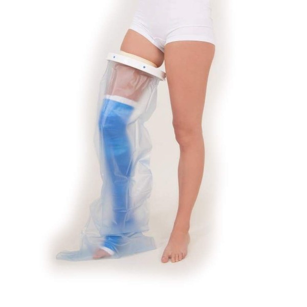 Waterproof Bath/Shower Cast Protector - All types to suit various body areas (Adult long leg)