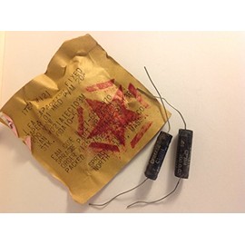 2 NOS .01uf 200v Sprague 1952 Vintage Paper In Oil Capacitors Guitar Tone PIO