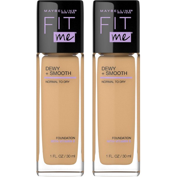 Maybelline New York Fit Me Dewy + Smooth Foundation (Pack of 2)