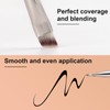 TEOYALL Flat Angled Eyeliner Brush, Soft Thin Slanted Synthetic Bristles