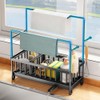 Wotendy Kitchen Sink Caddy with Drain Pan, Sponge Holder for