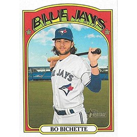 2021 Topps Heritage Baseball #293 Bo Bichette Baseball Card Toronto