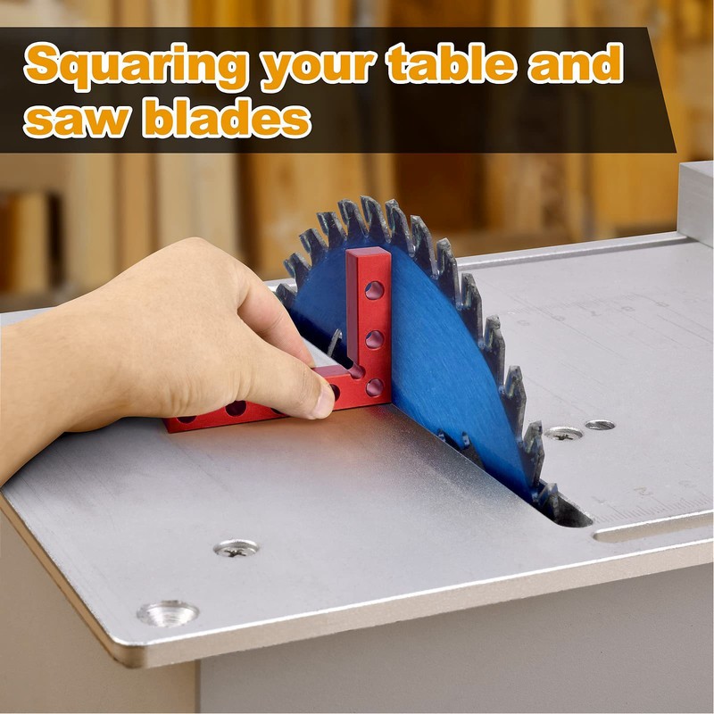 Small Square Aluminum Alloy Center Finder Tool Dowel Drill Guide