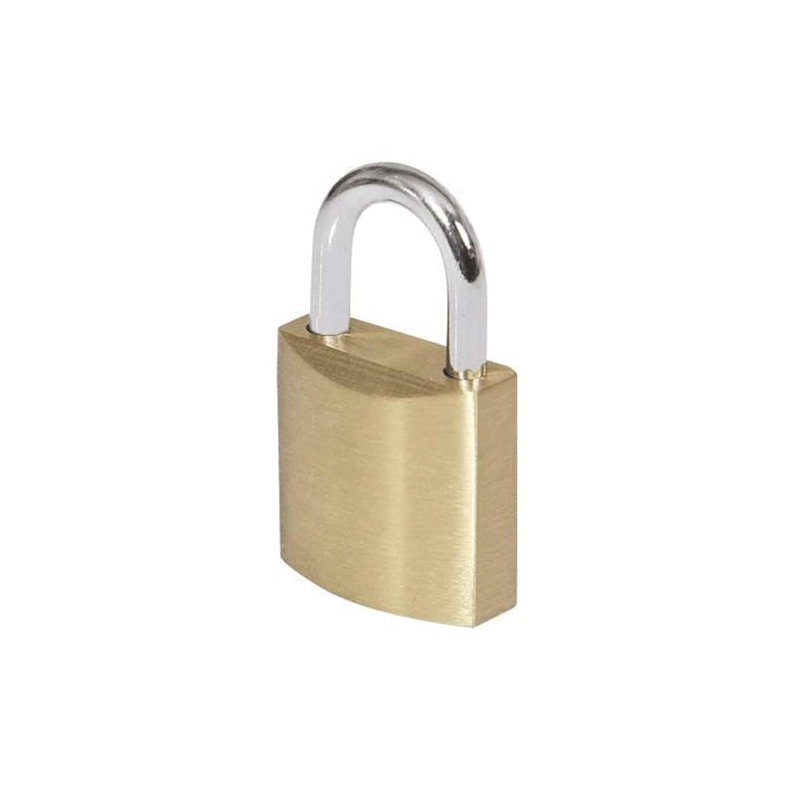CABLEPELADO Gold Tone Solid Brass Padlock with Key 63mm