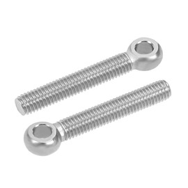 sourcing map M8 x 50mm 304 Stainless Steel Machine Shoulder Lift Eye Bolt Rigging 10pcs