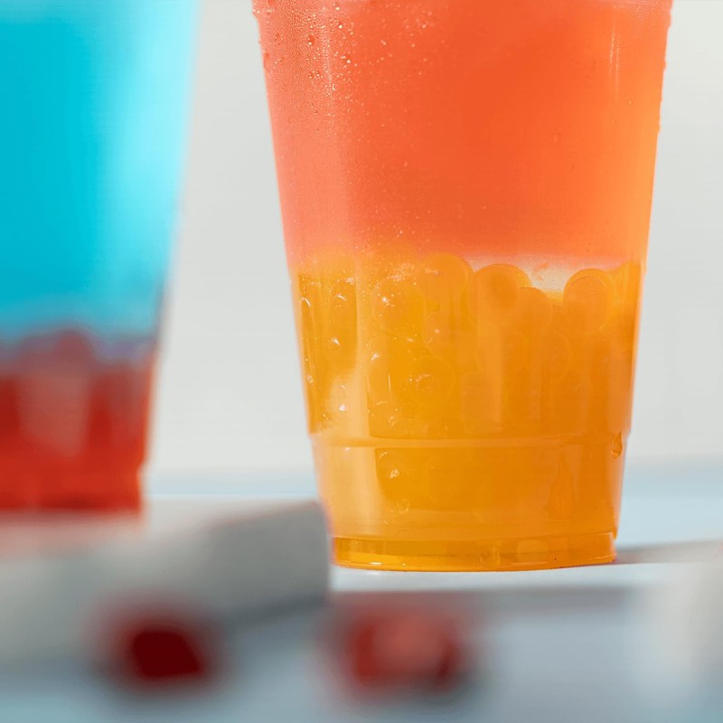 Tea Zone B2051 Mango Popping Pearls for Boba tea Beverages,