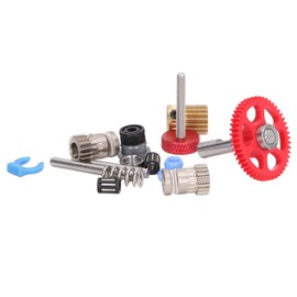 Upgrade Dual Gear Kit, Replacement Parts Extruder Wheel Set Standard Size Alloy Steel for Voron 2.4 0.1 1.8 3D Printer