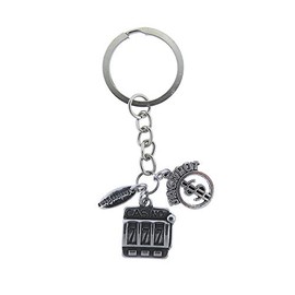 Envious Gems Casino Slot Machine Jackpot Keychain