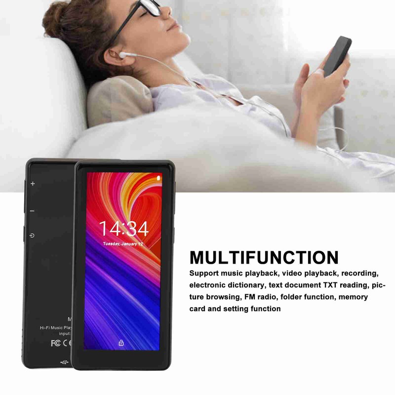 Bluetooth 5.0 MP3 Player with WiFi HD 4.0 Inch Full