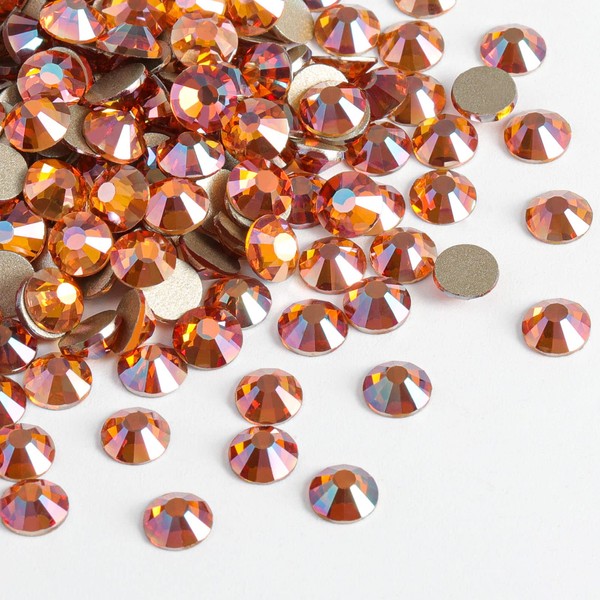 Beadsland 2880pcs Flat Back Crystal Rhinestones Round Gems for Nail