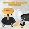 YELLOW JACKET Rolling Mechanic Stool with Wheels Pneumatic Garage Shop
