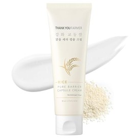 THANK YOU FARMER Rice Pure Barrier Capsule Cream, Crema Hidratante con Cápsulas Nutritivas de Arroz y Ceramidas