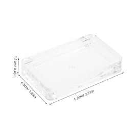 Beavorty Blush Packing Box Eyeshadow Makeup Blush Travel Magnetic Containers Empty Blush Palette Lipstick Containers Empty Makeup Mixing Tray Makeup Container Transparent Plastic