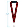 Buckle-Down Lanyard - 1.0" - Splatter Black/red Accessory, Multi, One