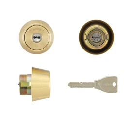 Miwa MCY-225 PR Cylinder BH Type Key Replacement BH/LD/DZ Gold Color (BS) 1.3 - 1.6 inches (33 - 41 mm)