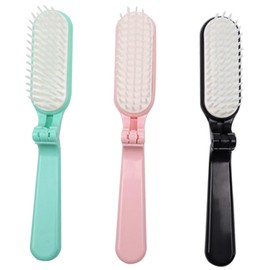 Gogogmee Travel Folding Brush Set Hair Comb Soft Bristles for Women Men Boys and Girls Detangler Brush for Slick Back Hair Styles
