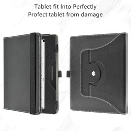 MAMA MOUTH Compatible with BOOX Tablet Go Color 7 Case,360 Degree Rotating With Premium PU Leather Sleeve Cover Case for BOOX Tablet Go Color 7 Inch Tablet,Black