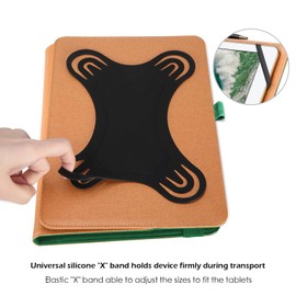 ProCase Universal Tablet Case 9"-10.1" inch, Stand Folio Tablet Case Protective Cover for 9" 9.7" 10" 10.1" Touchscreen Tablet with Multiple Viewing Angles and Pen Holder -Teal