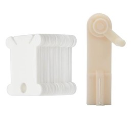 Hand Winding Machine Set with 120 Pieces - Lightweight and Easy to Use, Compact Design, Convenient Storage Item for Organizing Embroidery Threads, Fishing Lines, Headphone Cords, White