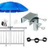 RURIZHONGTIAN Parasol Holder Balcony Railing, Parasol Holder Balcony, Balcony Umbrella