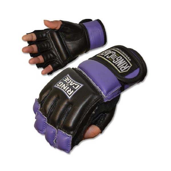 Womens MMA Kickboxing Fitness Bag Gloves - Purple or Pink Color - Small or Medium Size (Puprle, Medium)