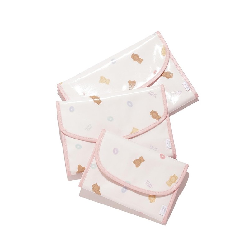 Gelato Pique PWGG244753 Serial Bear Pattern Mother/Child Notebook Case M,