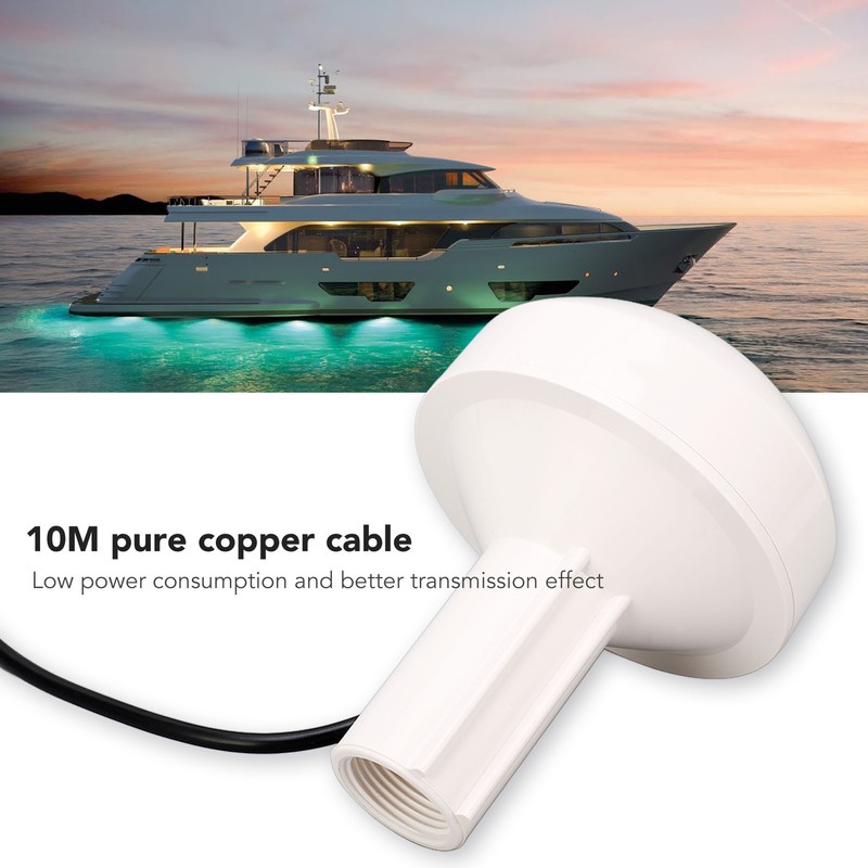 Marine GPS Antenna 10M Cable Waterproof GPS Navigation External Antenna