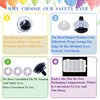 80Pcs 3D Glitter Safety Eyes and Washers - Thalinfayi 14/16/18/20mm
