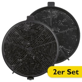 Bomann® Carbon filter set, activated carbon filter in a practical set of 2, activated carbon filter for cooker hoods DU 7600, DU 7601, DU 7607, DU 7609, carbon filter for better room air, KF 573