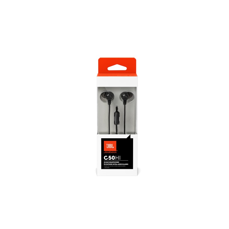 JBL C50HI, Bass Sound, Lightweight and Comfortable, One-Button Universal Remote