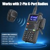 TIDRADIO Wireless Speaker Mic with Programmer Adapter,for 2-Pin K-Port GMRS/Ham