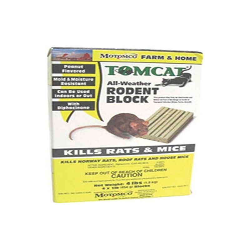 Tomcat 048745324654 Weather Rodent Block Pest Control, 1 lb, Brown/A