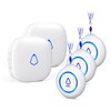 Wireless Caregiver Pager, Medical Alert Systems with 3 Call Buttons
