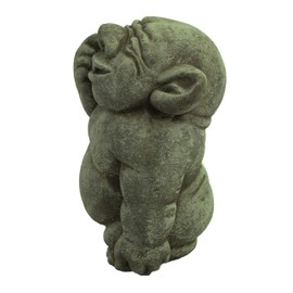 Ogre Garden Statue Picking Nose Concrete Troll Sculpture