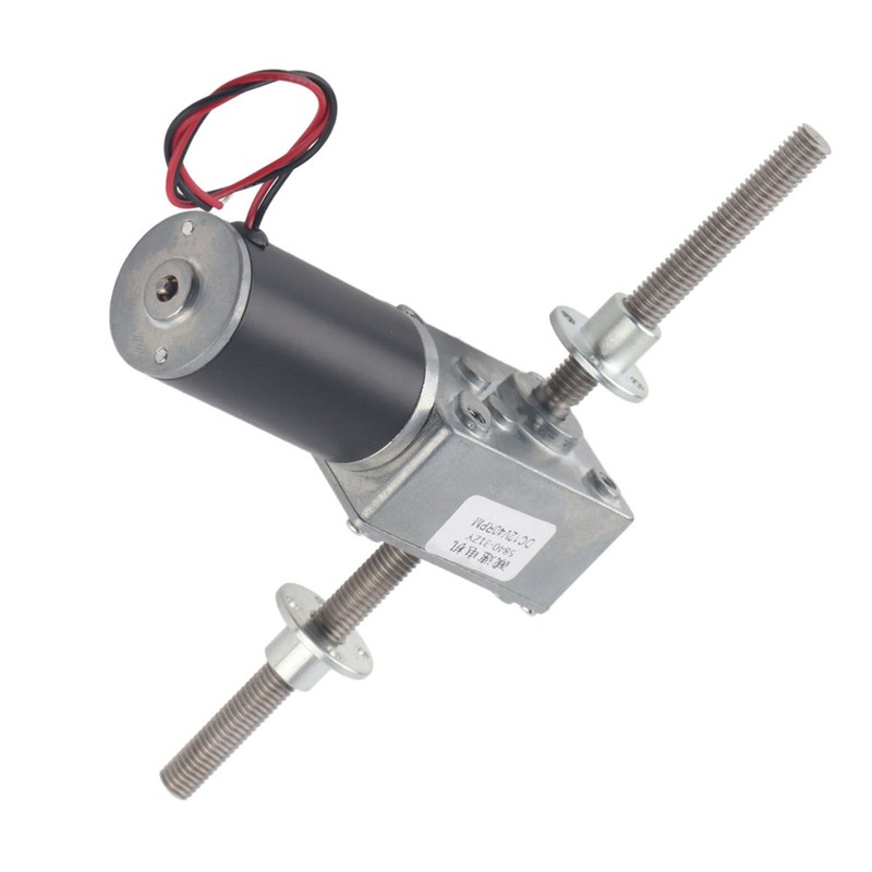 Worm Gear Motor Right and Left Hand Shaft Coaxial M8