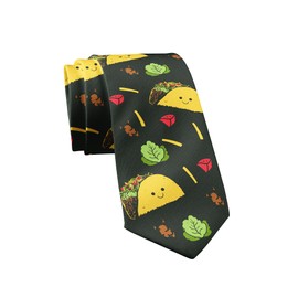 Tacos Necktie Funny Mens Ties Novelty Neckties for Men Taco Tie Hilarious Ties for Guys