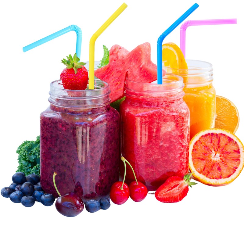 SYLVA Plant-Based Drinking Straws – Multi-Coloured, Durable Drinking Straws for
