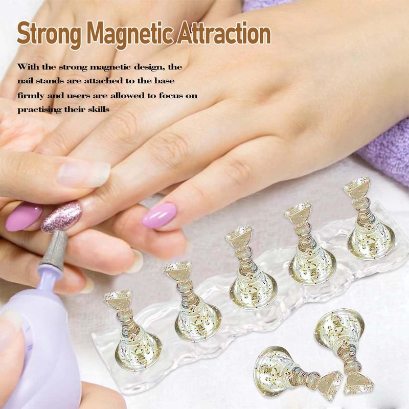 TICKLELY Nail Design Set - Premium Practice Hand for Gel