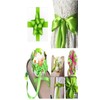 Double Faced Polyester Satin Ribbon, Flourscent Green -23 Metrs, Perfect