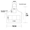 Pincy Denim Apron, Unisex Adjustable Bib Apron with Pockets for
